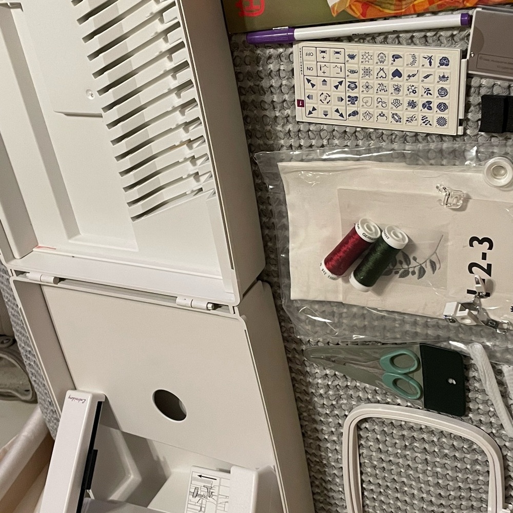 White Modular Storage System with Clear Containers - Picture 2 of 15